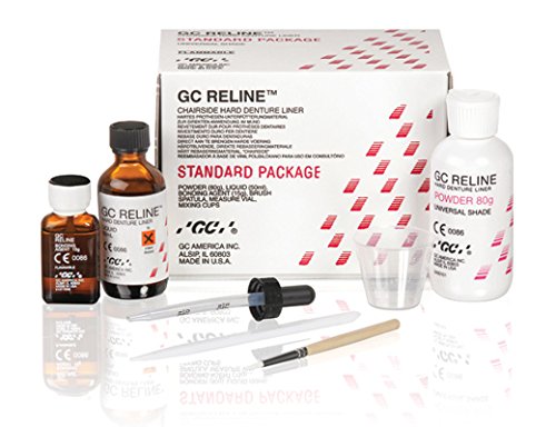 GC America GC-346001 Chairside Reline Material for Dentures - Standard Pack with Easy-Shape Formula | Professional Dental Relining Solution for Denture Adjustments & Repairs