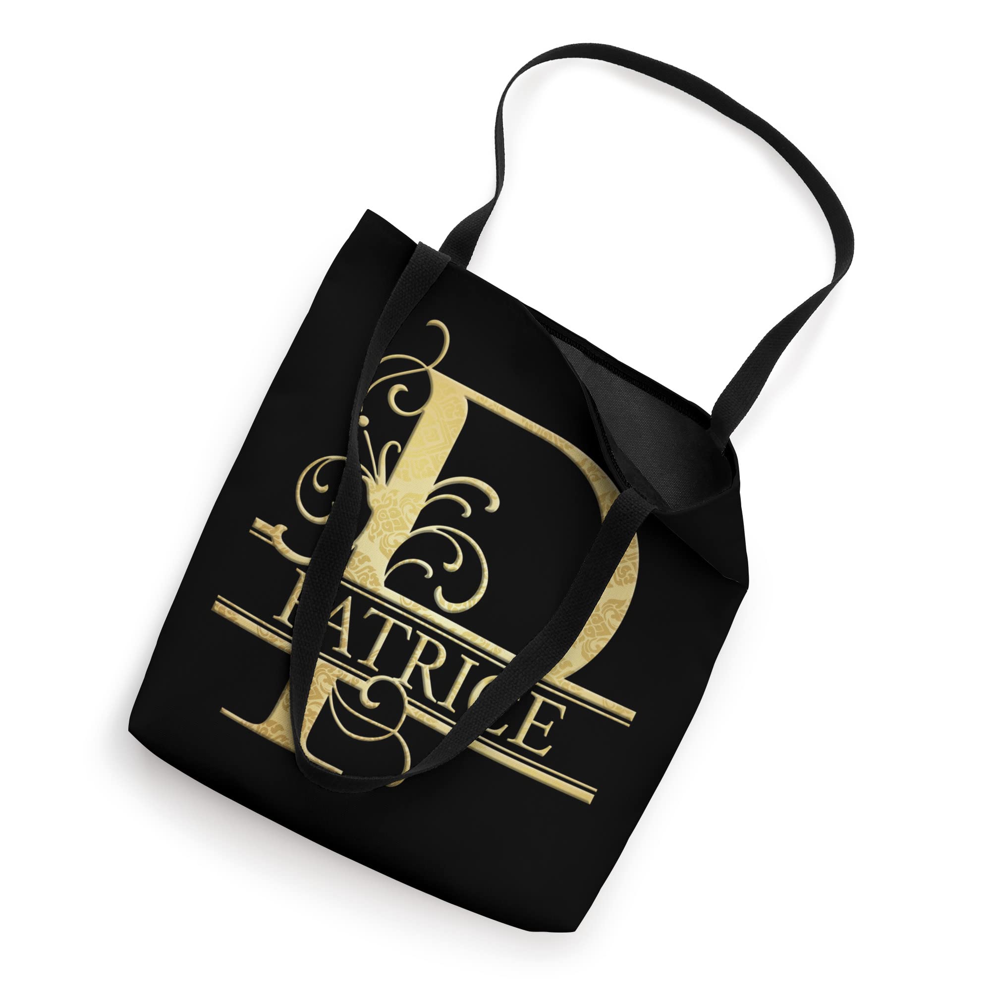 Patrice Name Tote Bag - Personalized Cotton Canvas Shopper with Reinforced Handles - Perfect for Work, Gym, Beach & Grocery Shopping