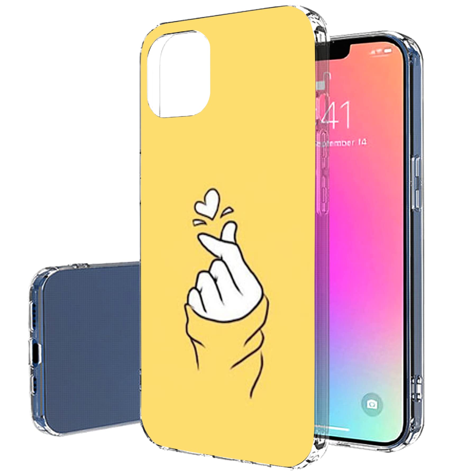 VIBECover Slim Case for Apple iPhone 13 - Total Guard Flex TPU Protective Cover with Snap of Love Design | Perfect for Everyday Use, Travel & Outdoor Activities