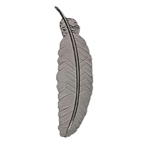 8-Piece Vintage Metal Feather Bookmarks - Elegant Gun Black Feather-Shaped Bookmark Set for Adults & Kids - Perfect Gift for Book Lovers, Students & Readers - Great for Libraries, Book Clubs & Reading Accessories