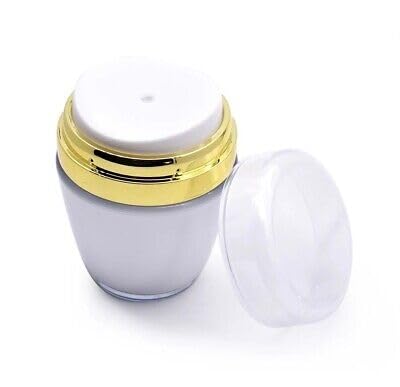 Refillable Airless Pump Jars for Face Cream & Lotion | Leak-Proof Acrylic Cosmetic Dispenser Bottles | Travel-Friendly Makeup Accessories | Perfect for Skincare Routine & On-The-Go Use
