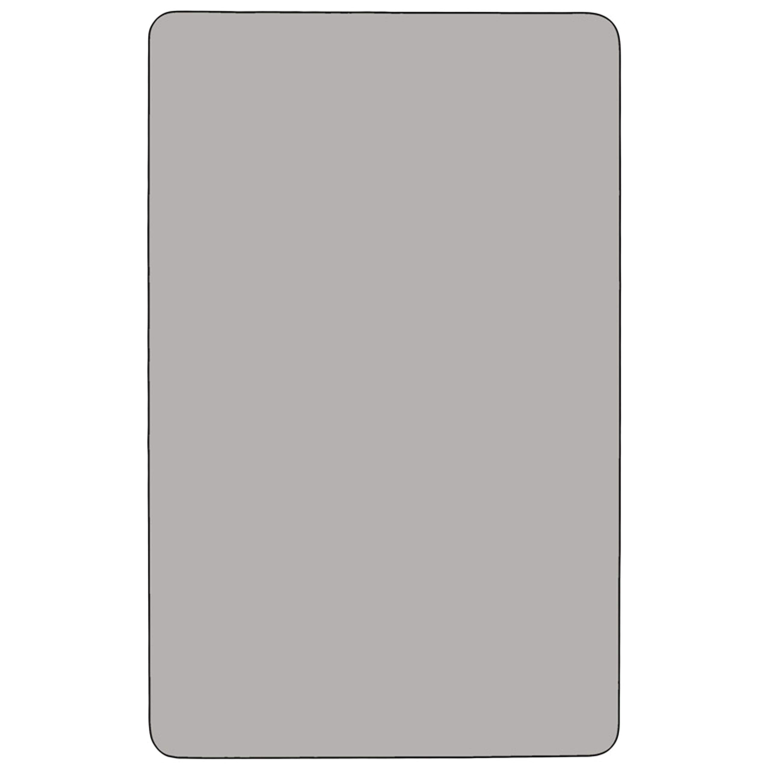 EMMA + OLIVER 24x60 Inch Grey HP Laminate Adjustable Activity Table - Perfect for Classrooms, Offices, and Home Study Spaces