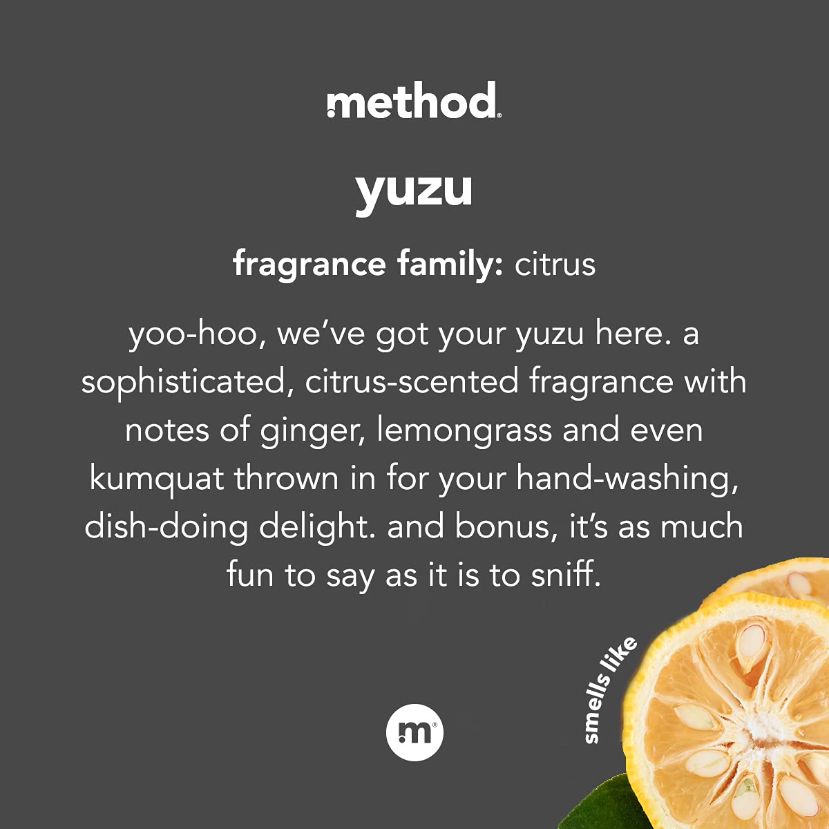 Method Gel Hand Wash - Yuzu Scent, Biodegradable Formula, 11.5 fl oz (Pack of 1) | Refreshing Citrus Hand Soap for Kitchen, Bathroom & Office | Eco-Friendly & Cruelty-Free