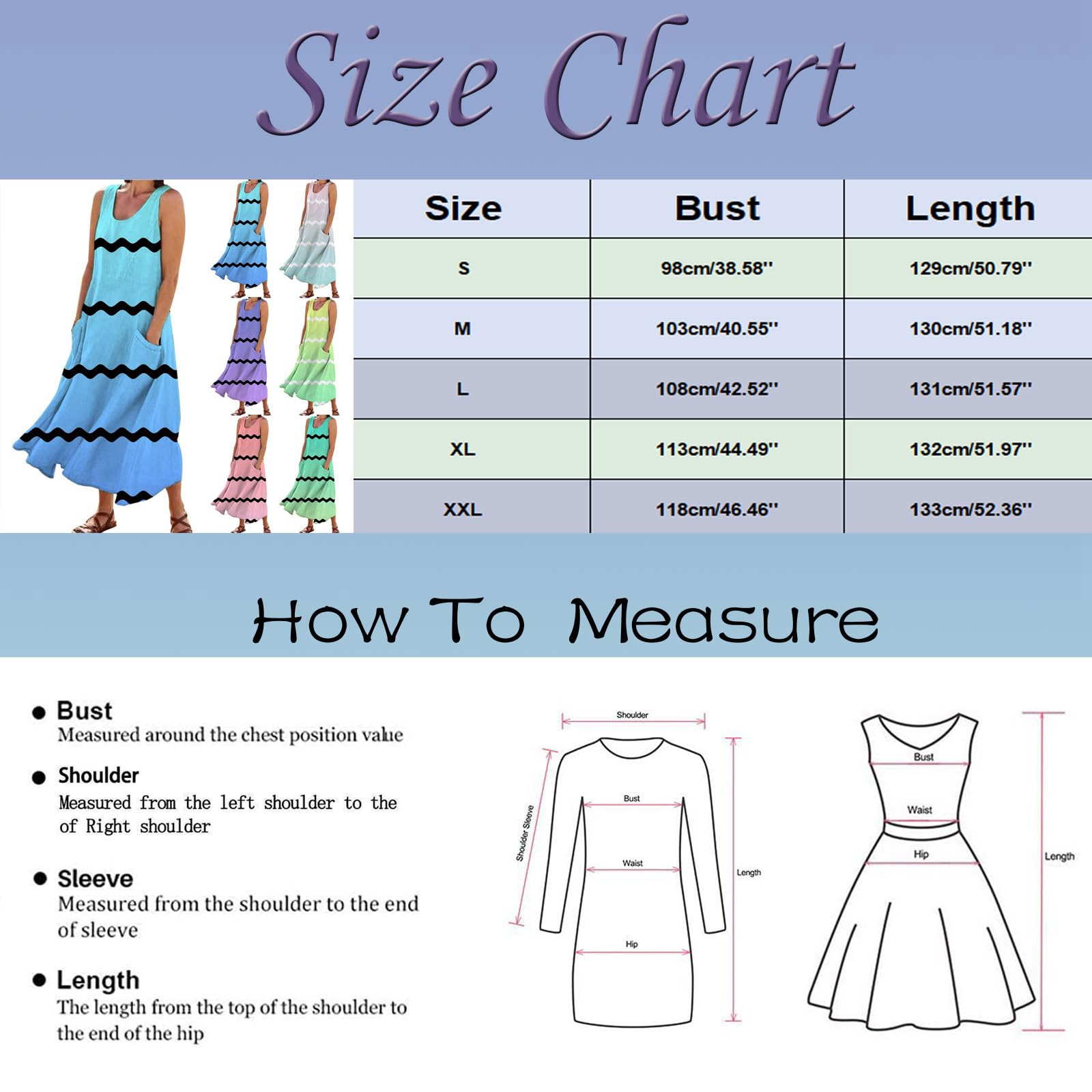 2024 Women's Summer Dresses - Casual Cotton Linen Sleeveless Maxi Dress with Pockets | Flowy Beach Tank Dress for Vacation, Outdoor & Daily Wear