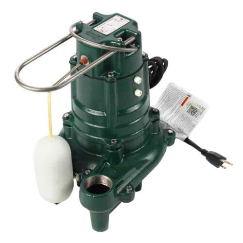Zoeller Model 137 Flow-Mate Cast Iron Effluent Pump - Heavy Duty Sump Pump for Basement, Crawl Space & Septic Systems | Water Removal & Flood Prevention