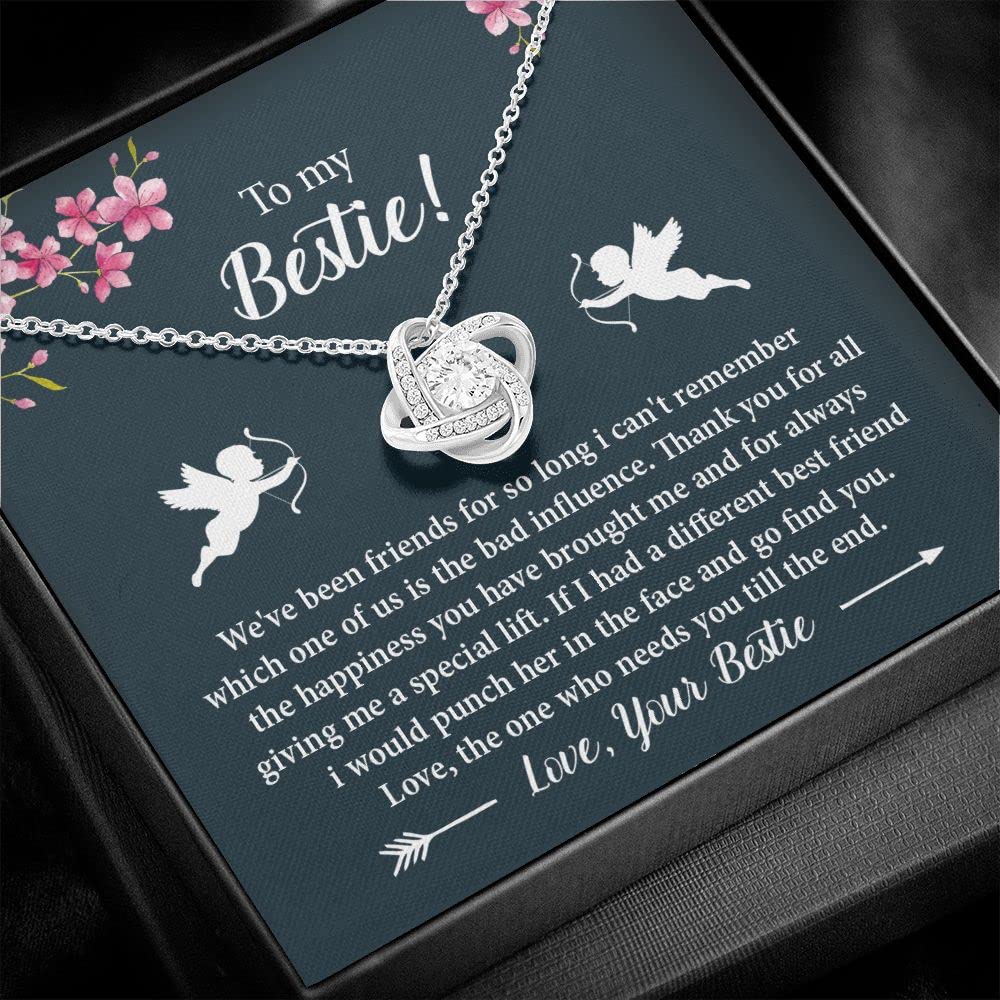 Best Friend Birthday Gifts for Women - Thoughtful Long Distance Friendship Jewelry Necklace with Message Card for Bestie | Meaningful Present for Sister, BFF & Close Friends | Anniversary, Graduation, Valentine's Day Gift Idea