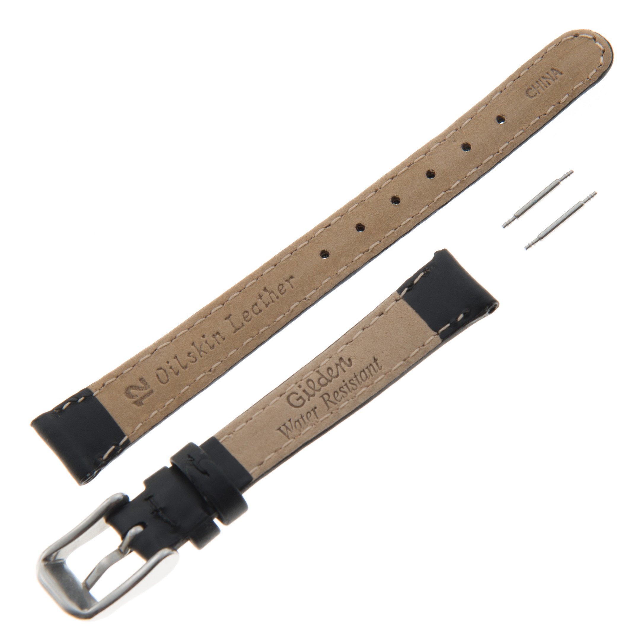 Waterproof 10-14mm Oilskin Leather Watch Band for Women - Replacement Strap for Gilden MSW63 Watch - Perfect for Outdoor, Casual & Everyday Wear