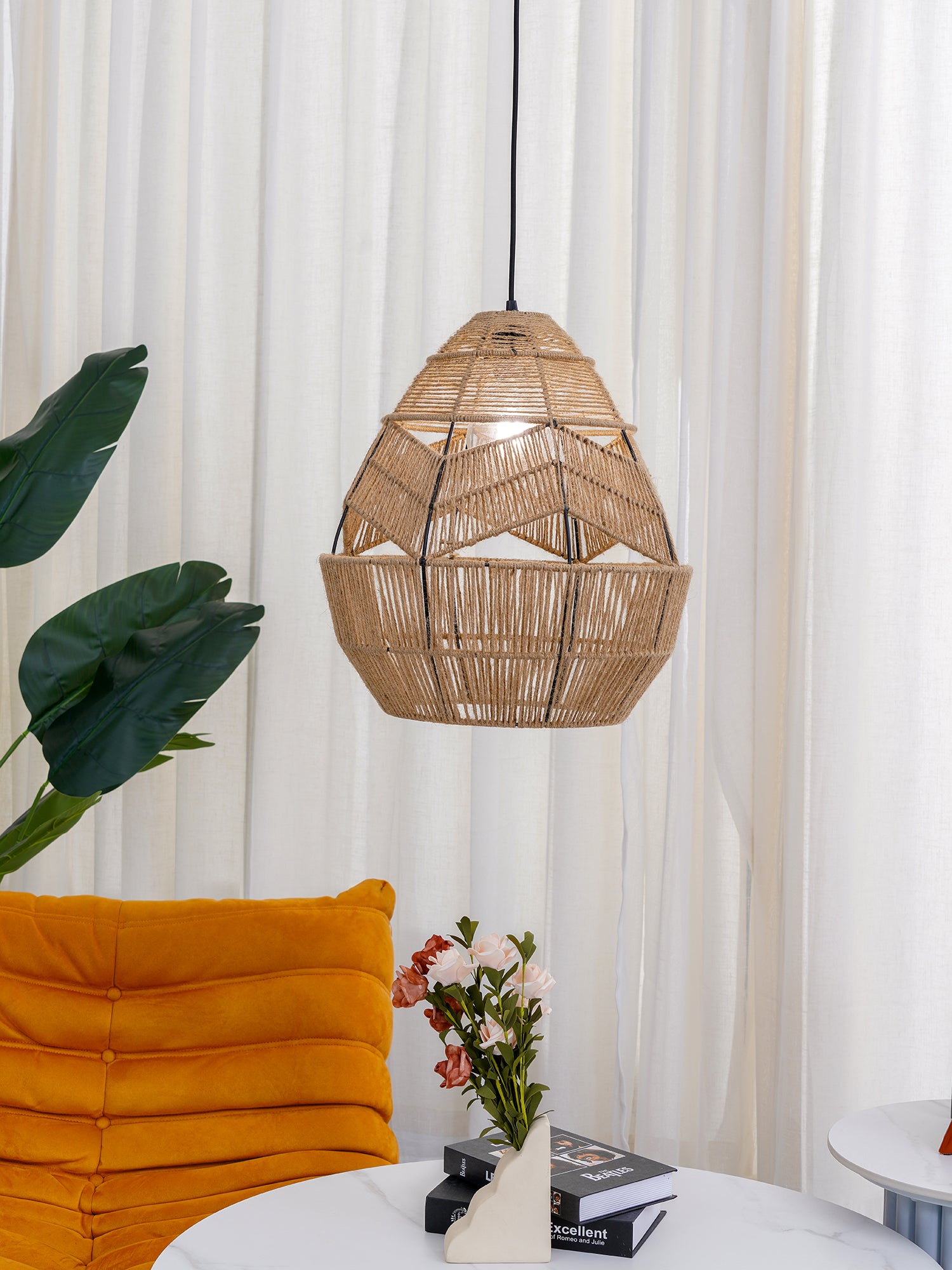 Adelaide Pendant Light - Modern Glass Ceiling Lamp for Dining Room, Kitchen, Living Room | Elegant Hanging Light Fixture with Adjustable Cord | Perfect for Home Decor & Interior Design