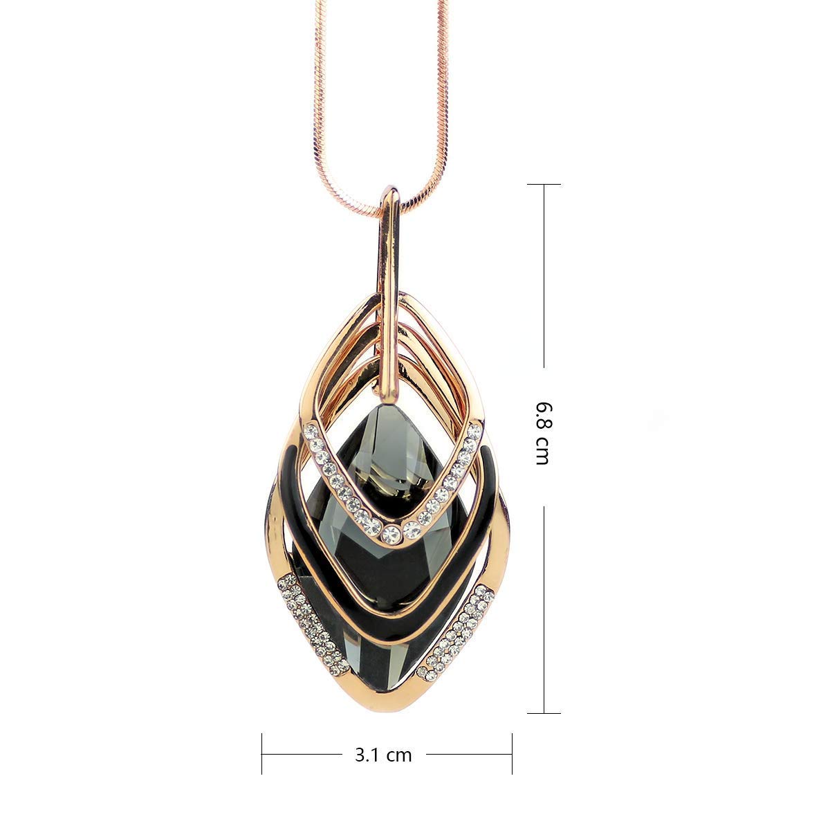3PCS Long Pendant Necklaces for Women - Disk Circle & Tassel Y Necklace Set, Triple Stack Statement Jewelry for Casual Wear, Office & Date Night