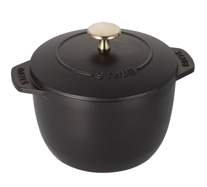 Staub Petite French Oven Rice Pot - 2.25qt Cast Iron Dutch Oven for Cooking Rice, Soup & Stews | Perfect for Small Kitchens & Camping Trips