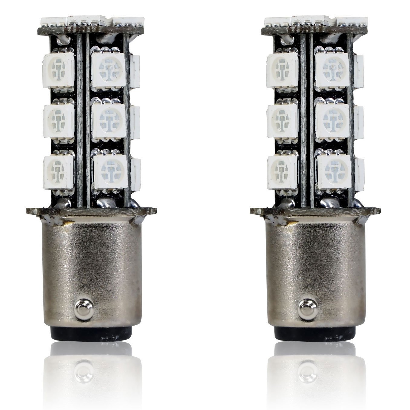 1157 BAY15D RED LED Bulbs - 3496 2057 2357 12499 Replacement for Brake/Tail Lights, Turn Signals & Parking Lights - GP Xtreme Thunder (2 Pack) - Perfect for Cars, Trucks & Motorcycles