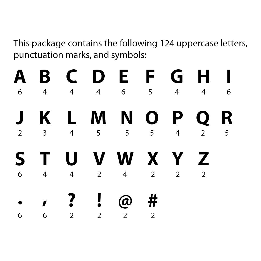 CTP Pom Uppercase Punch-Out Letters for Classroom – Essential Homeschool Supplies – Top Back To School Supplies (8750) – Perfect for Bulletin Boards, DIY Crafts & Teacher Decorations