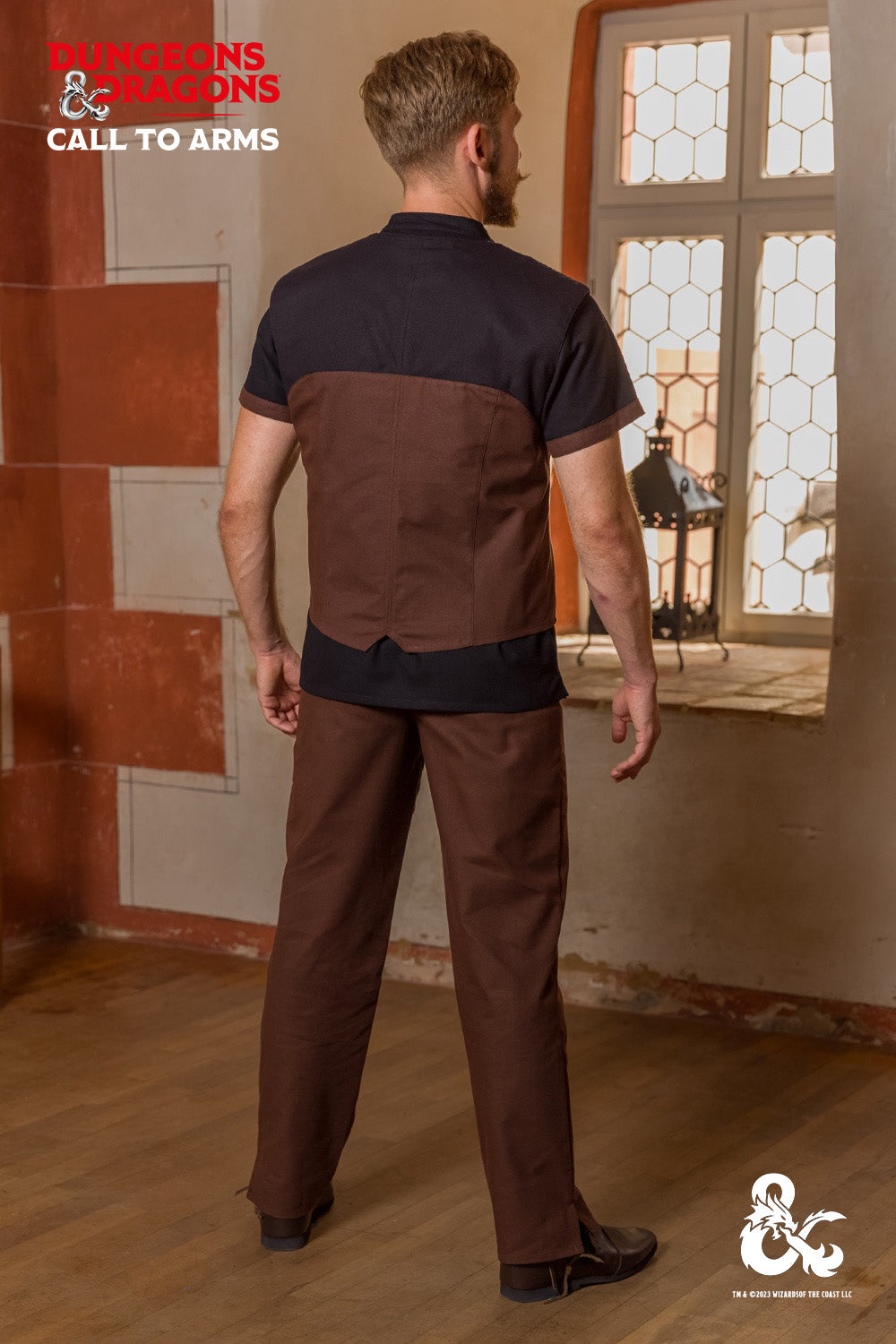 Dungeons & Dragons Rogue Hooded Vest - Brown Cosplay Costume for D&D RPG LARP & Medieval Fantasy Role Playing