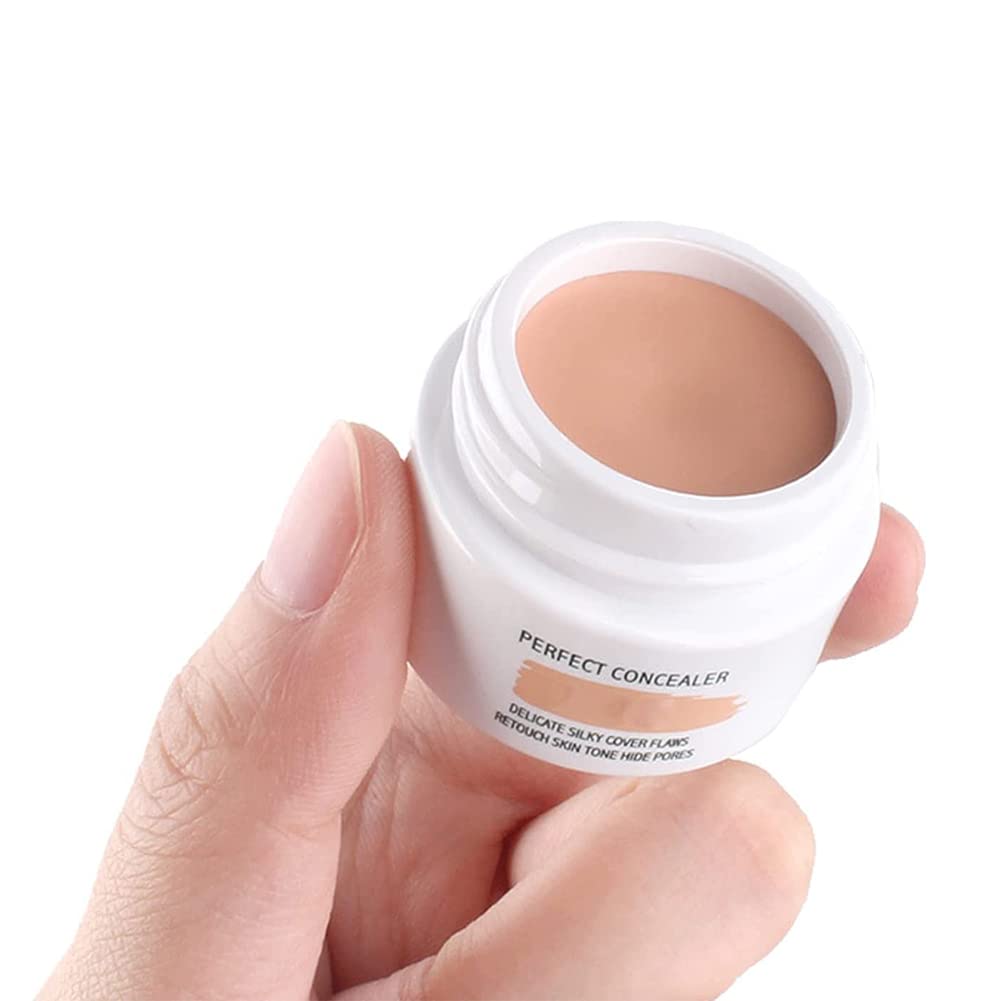 Long-Lasting Waterproof Concealer for Sensitive Skin - Full Coverage Cream Makeup (Natural Color, 2-Pack) | Perfect for Daily Wear, Outdoor Activities & Special Occasions