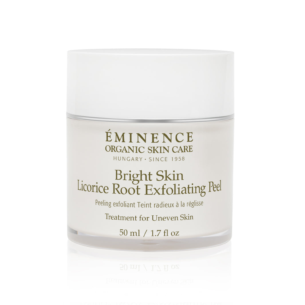 Eminence Organics Bright Skin Licorice Root Exfoliating Peel - Gentle Facial Exfoliator for Brighter, Smoother Skin | Perfect for Daily Skincare Routine & Acne-Prone Skin