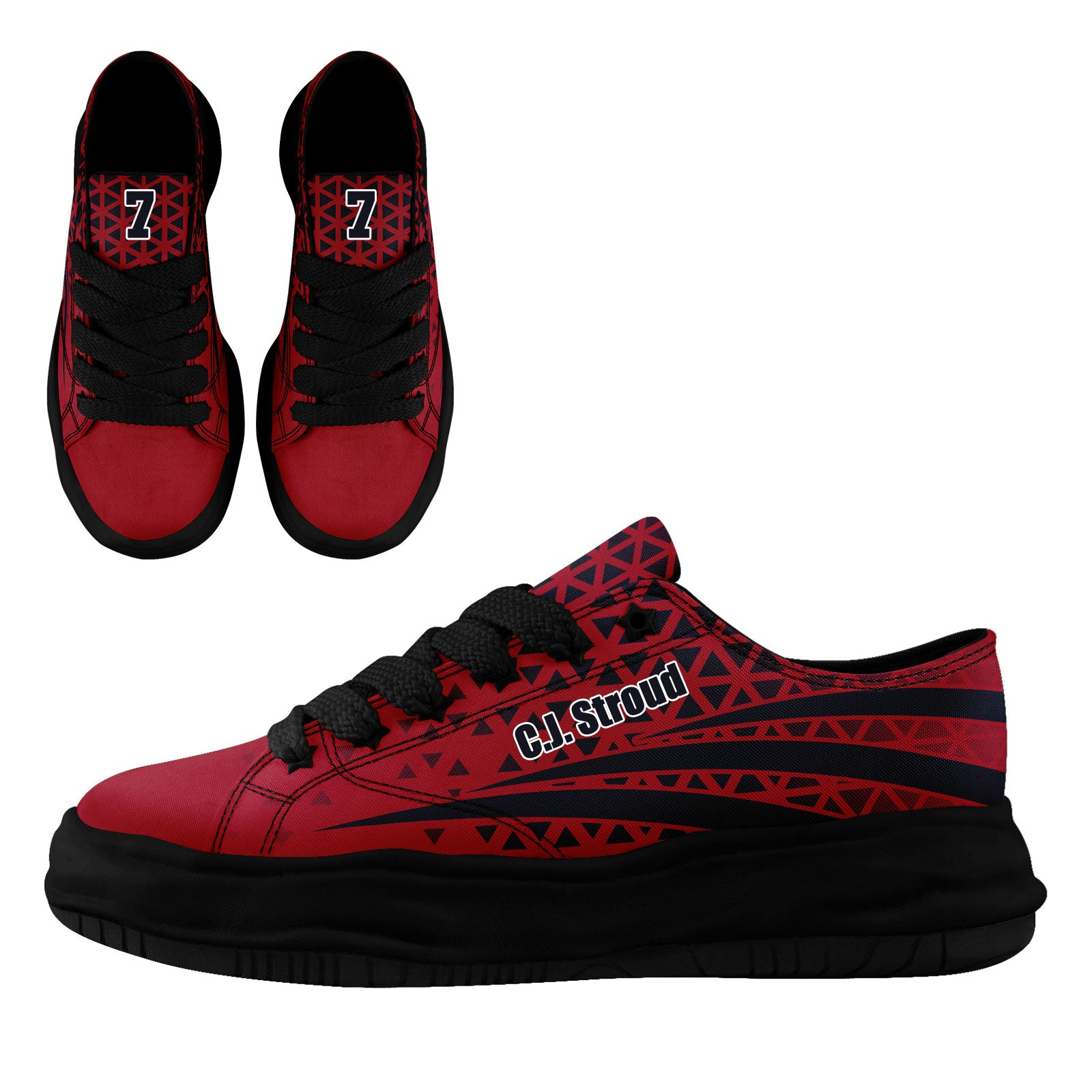 Custom Blue & White Texas Personalized Sneakers - Handmade Comfortable Walking Shoes for Men & Women (Style FN038 D023003) - Perfect for Casual Wear, Travel & Texas Pride Fashion