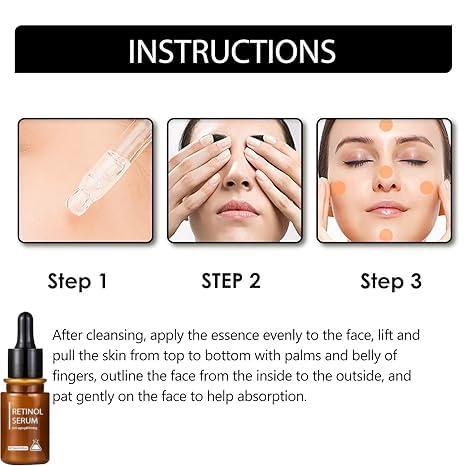 Biophotonix Retinol Anti-Aging Serum for Face - Hydrating & Moisturizing Treatment to Reduce Fine Lines & Wrinkles, Clock-Back Skincare Solution (2 Pack) - Perfect for Night Routine & Mature Skin Care Regimen