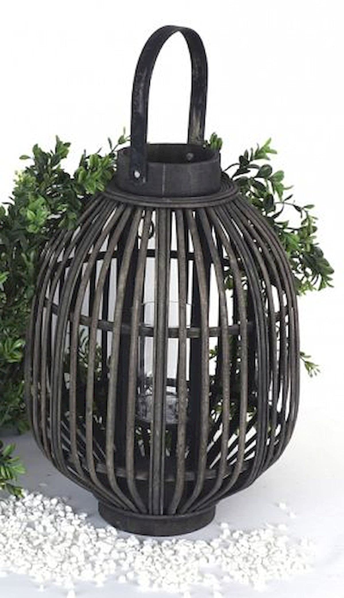 Eco-Friendly Bamboo Lantern Candle Holder - Handmade Natural Decor for Home, Garden & Wedding (Style #439) | Perfect for Indoor/Outdoor Parties, Romantic Dinners & Boho Decor