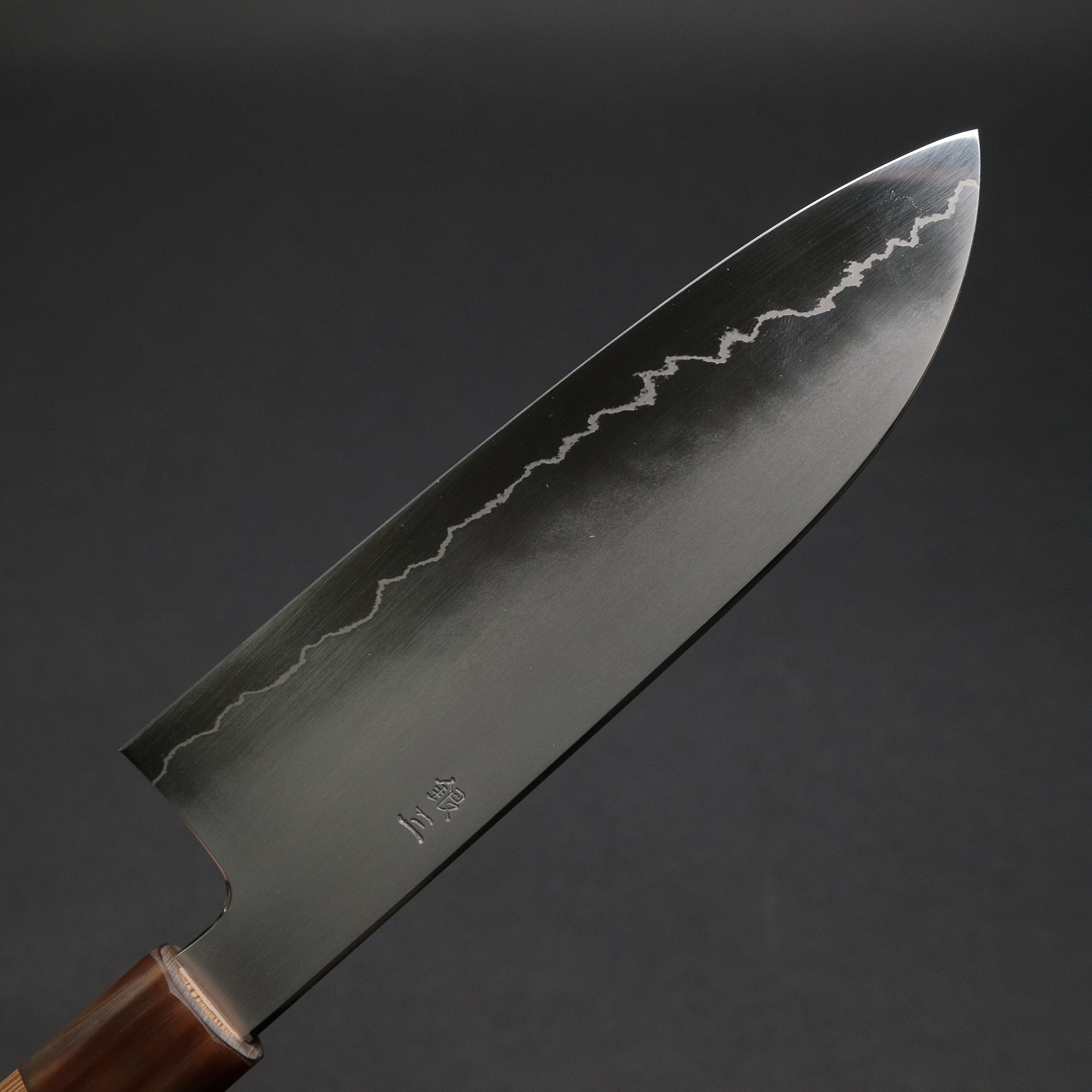 Hitohira Kikuchiyo Izo Silver #3 Santoku Knife with Yakusugi Cedar Handle - Premium Japanese Kitchen Knife for Slicing, Dicing & Chopping - Perfect for Home Chefs & Professional Kitchens