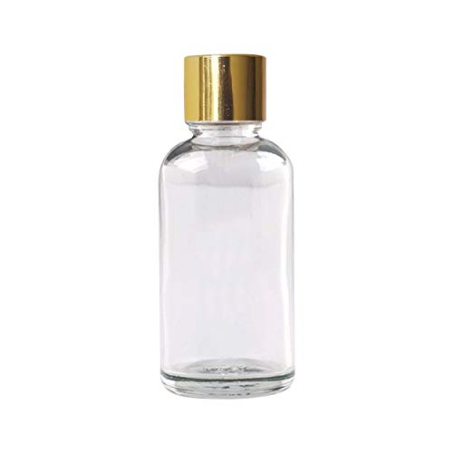 Frosted Glass Bottle With Gold Cap