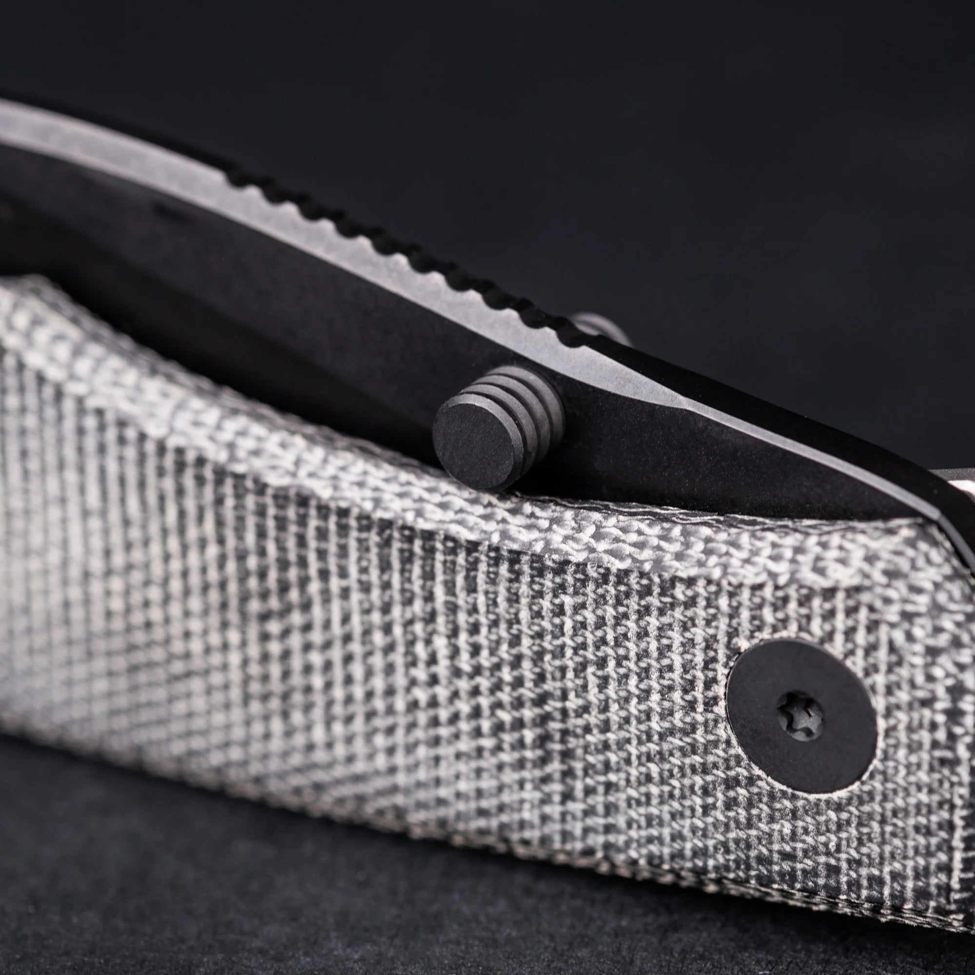 Urban EDC Baby Nessie Pocket Knife - Black Micarta Handle & PVD Coated Blade - Compact, Durable, and Stylish for Everyday Carry, Outdoor Adventures, and Survival Gear