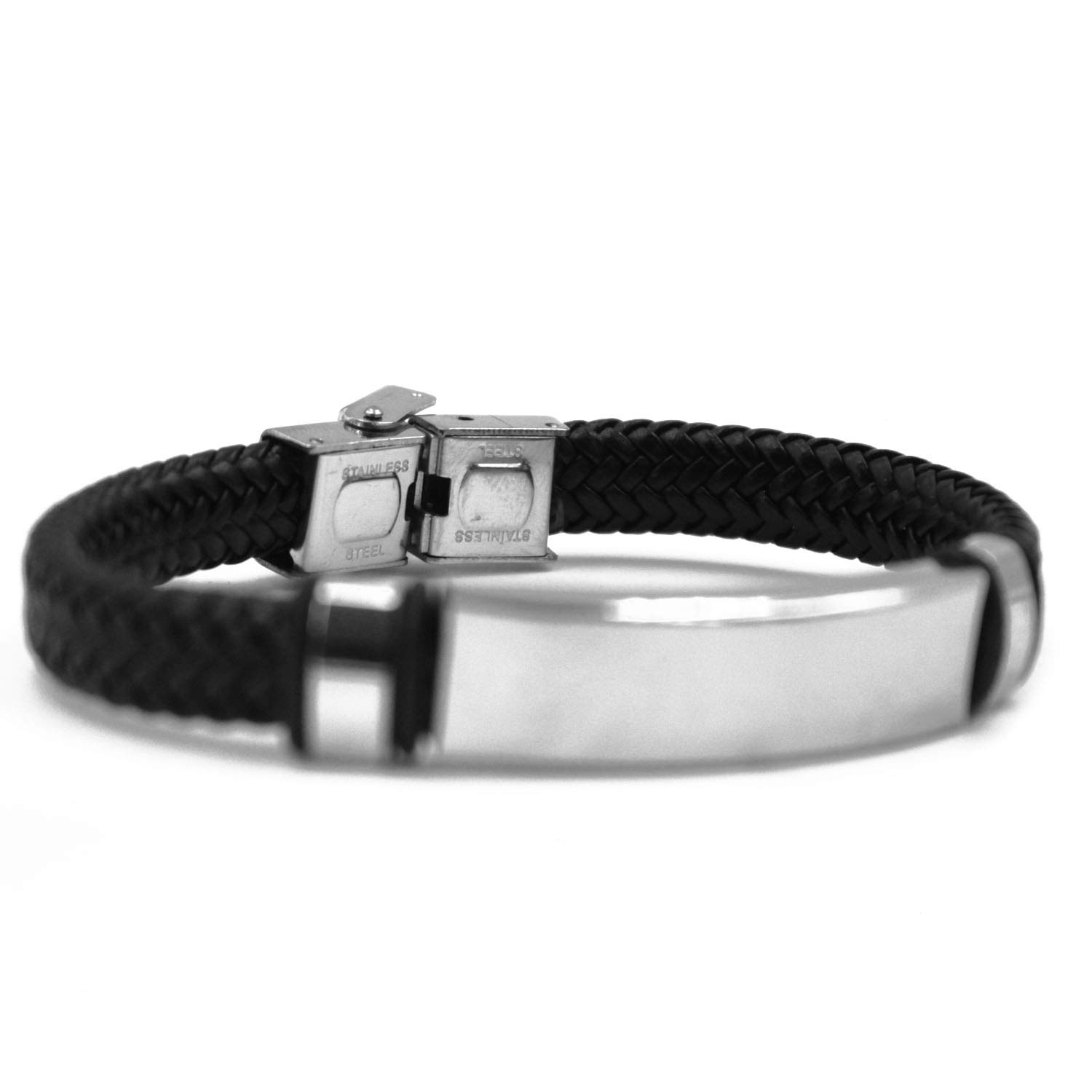 Personalized JEREMY Name Bracelet for Men - Double Leather Braided Engraved Bracelet with Gift Box - Perfect for Gifts, Anniversaries & Everyday Wear