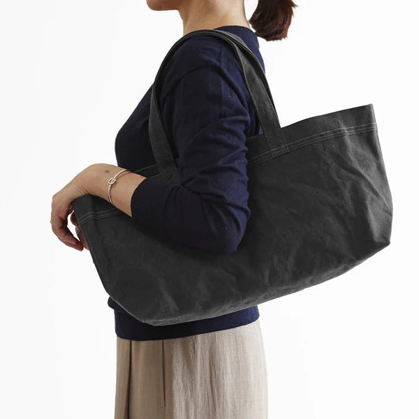 Kurashiki Hampu Selvedge Canvas Tote Bag - Rust Blue Japanese Canvas Tote Bag for Work, Travel & Everyday Use | Durable & Stylish Shoulder Bag
