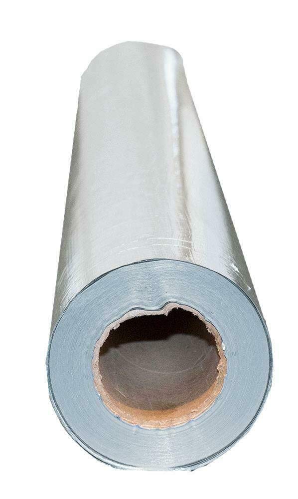 3ft x 90ft Reflective Insulation Roll - Solid Radiant Vapor Barrier for Sauna, Grow Room, Greenhouse & Home Insulation - Heat Reflective Foil for Energy Efficiency & Temperature Control