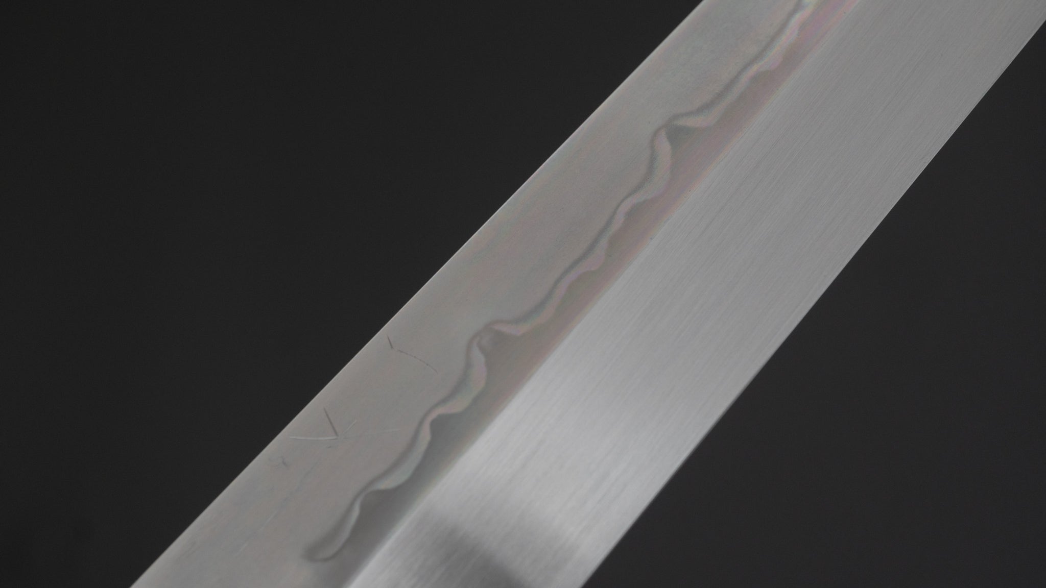 Hitohira Togashi White #1 Sanbonsugi Mizu Honyaki Kiritsuke Yanagiba 300mm Japanese Chef Knife with Taihei Ebony Handle (Type T/Saya Included) - Perfect for Sushi, Sashimi & Precision Cutting