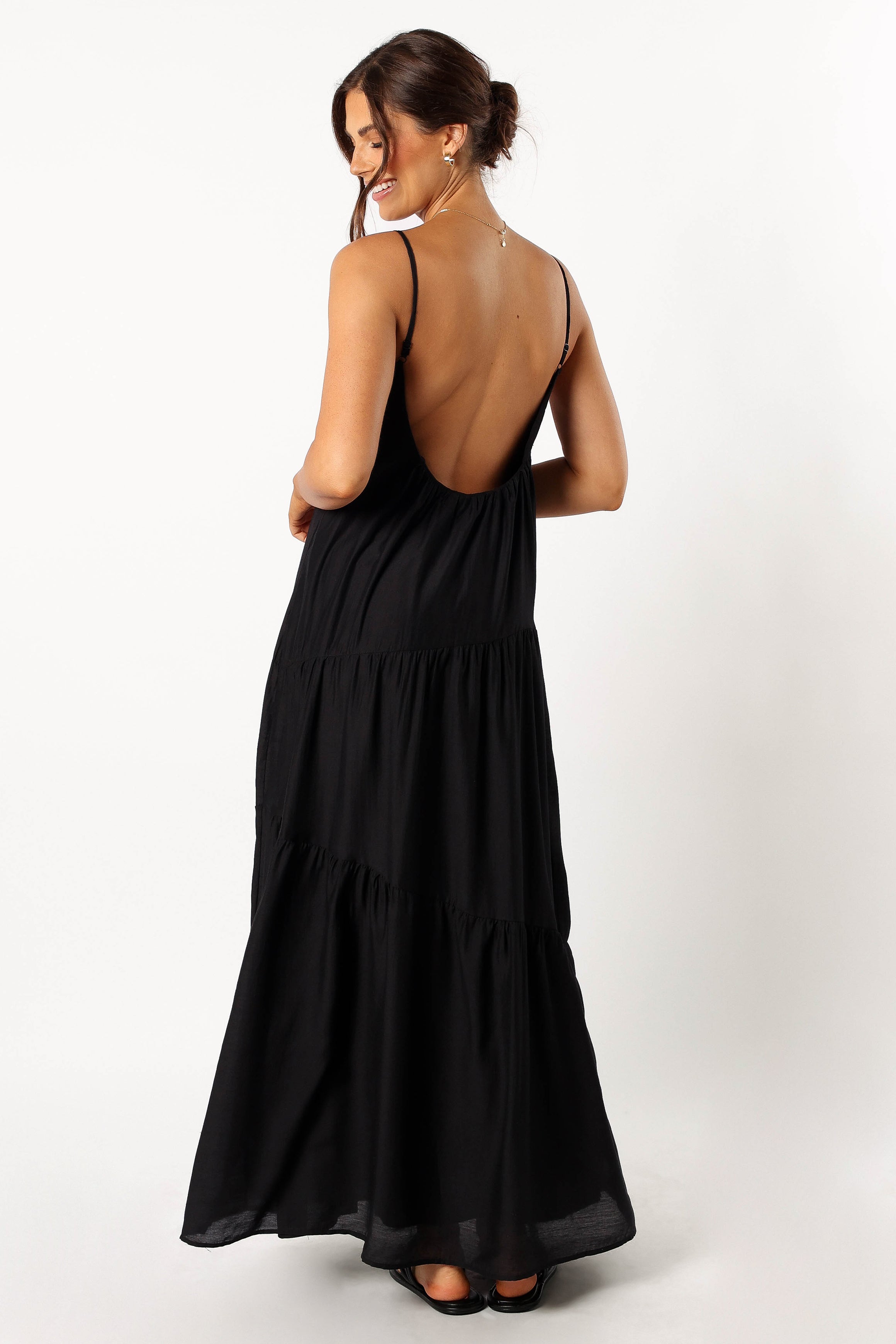 Bennie Midi Dress for Women - Elegant Black Flowy Dress for Casual Wear, Date Night & Summer Outfits | Perfect for Parties, Vacations & Everyday Style