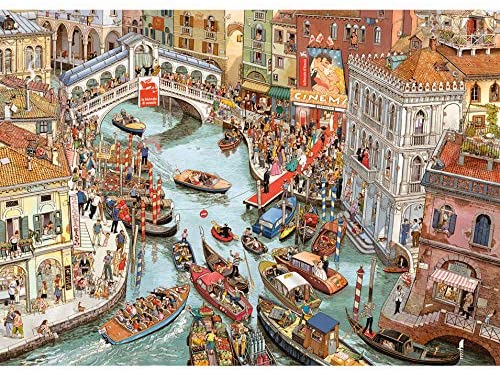 Heye 2000-Piece Triangle Jigsaw Puzzle - O Sole Mio - Challenging Adult Puzzle for Home Decor & Relaxation