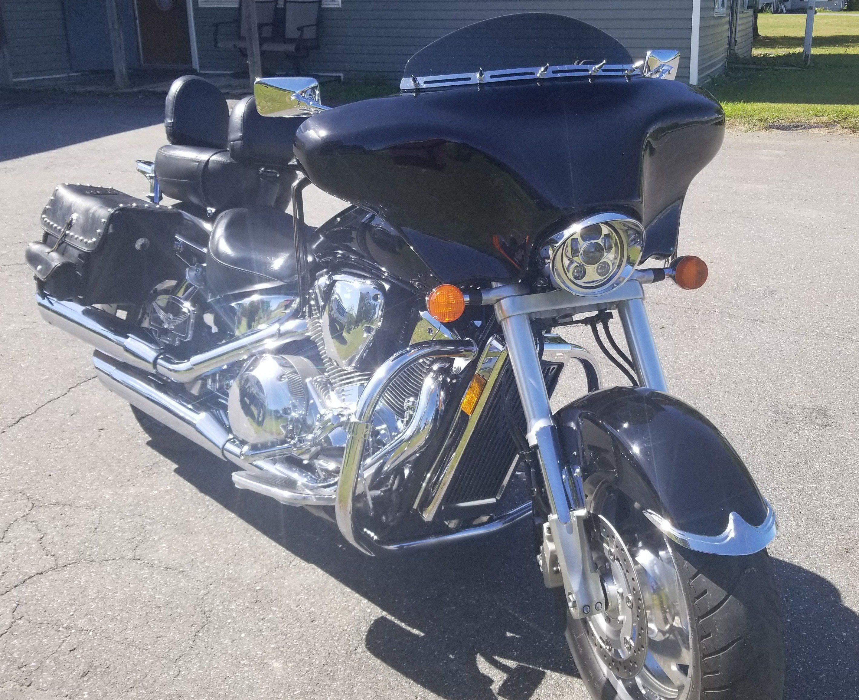 Eagle Lights Generation III LED Headlight Kit for Honda VTX 1300 & 1800 Motorcycles - High Brightness, Easy Installation with VTX Bracket & Hardware - Perfect for Night Riding and Enhanced Visibility
