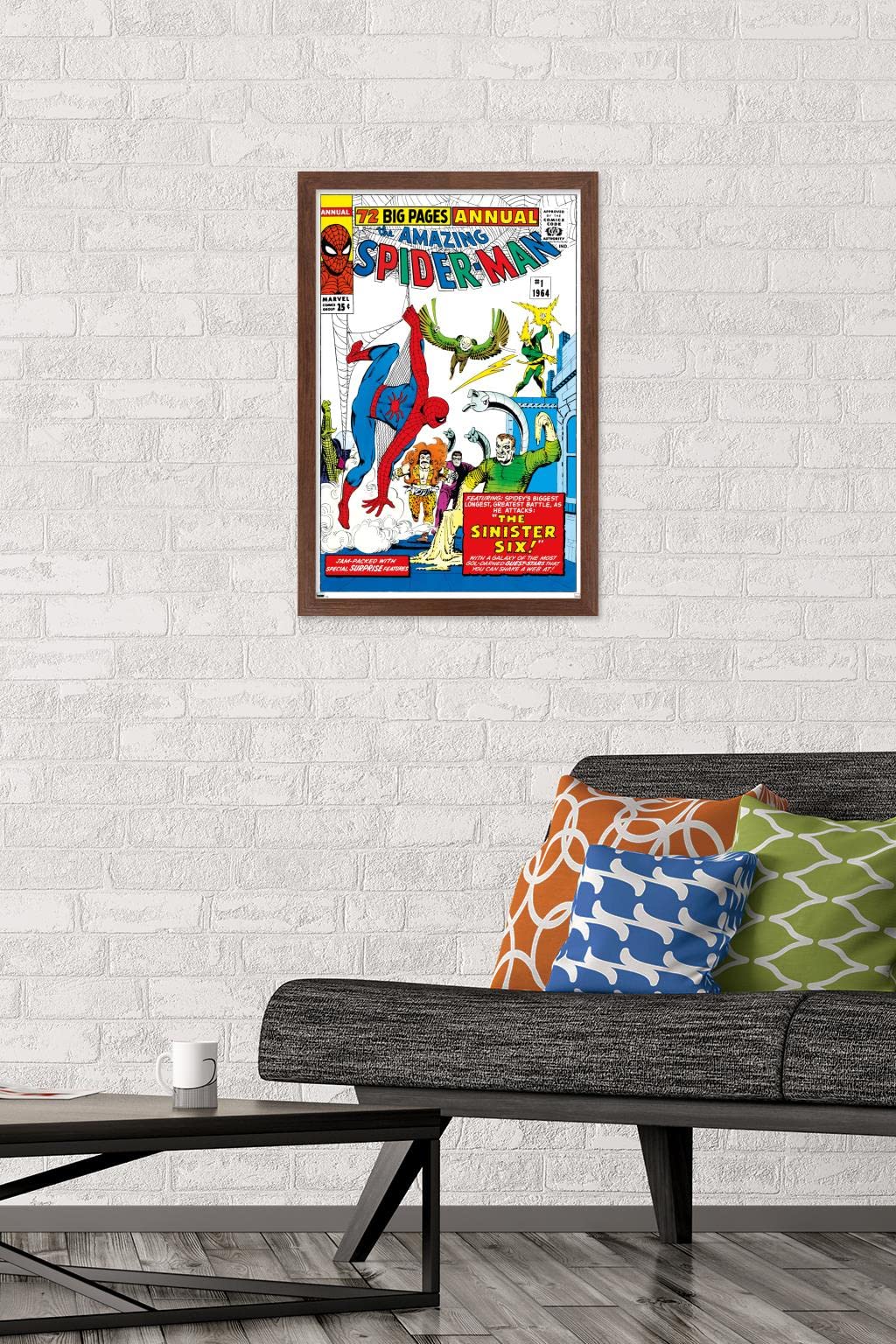 Marvel Comics The Sinister Six - Amazing Spider-Man Annual #1 Framed Wall Poster 22.4