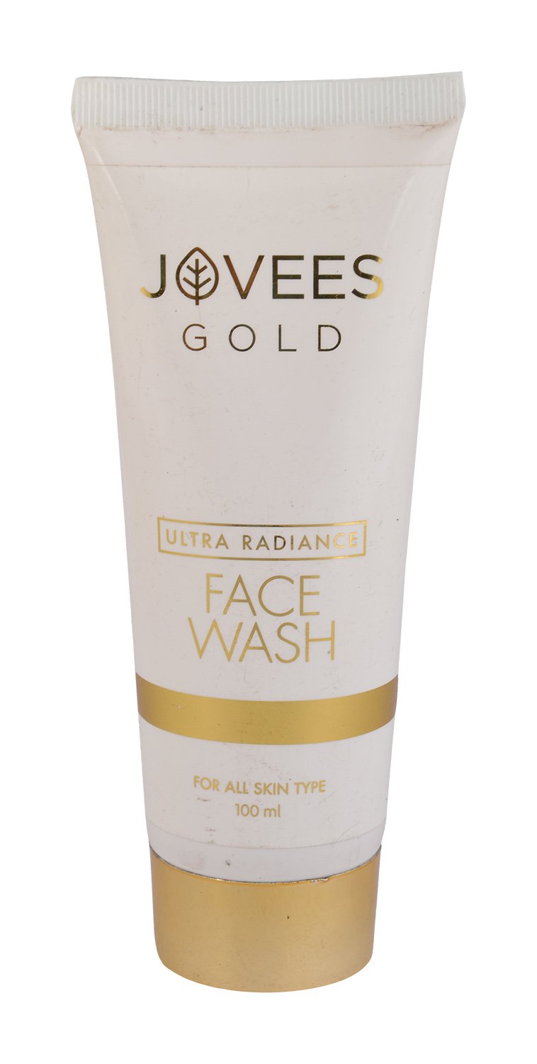 Jovees Gold Face Wash for Glowing Skin - 100ml | Deep Cleansing & Brightening | Perfect for Daily Skincare Routine & Travel