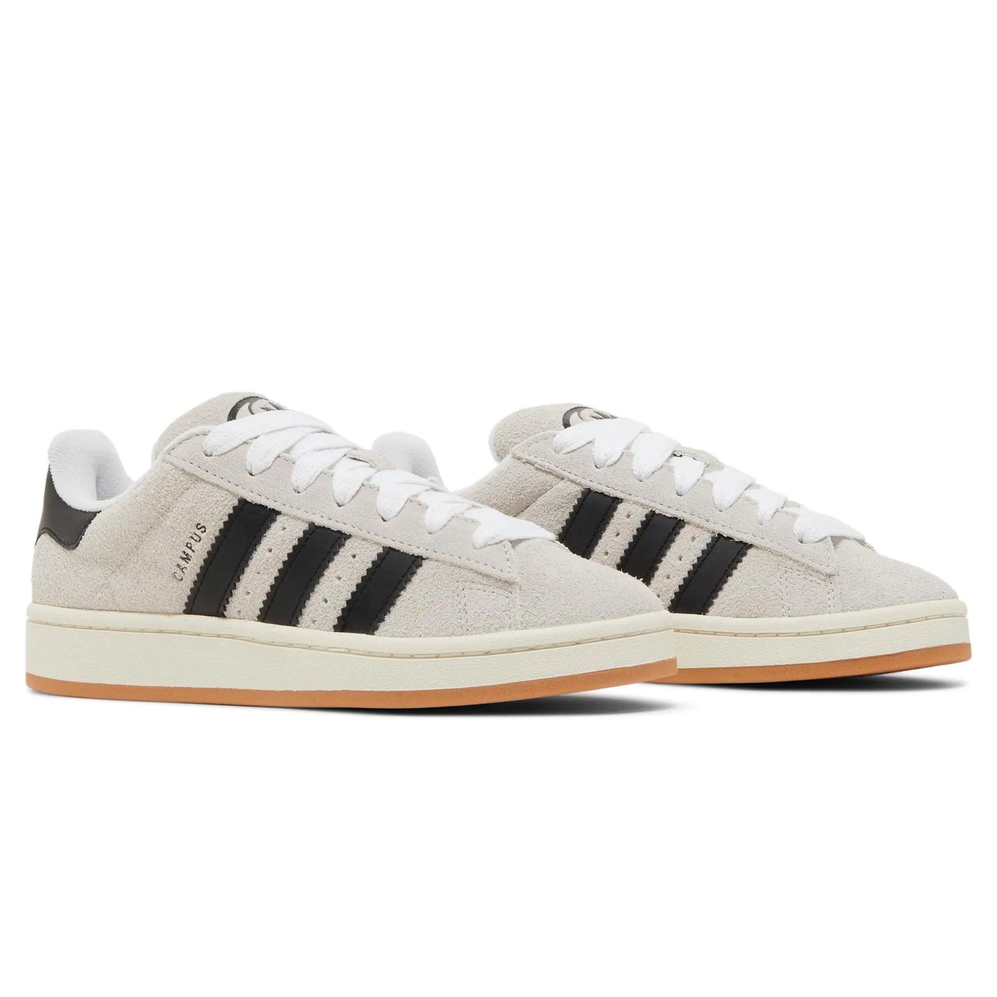 Adidas Campus 00s Women's Sneakers - Crystal White & Black Retro Running Shoes for Women | Casual Wear, Street Style, Gym & Everyday Comfort