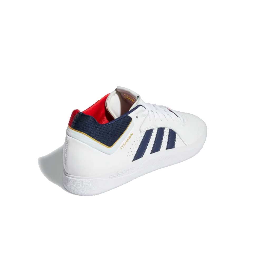 Adidas Tyshawn Men's Basketball Shoes - Cloud White/Collegiate Navy/Gold Metallic | High-Performance Sneakers for Court Play & Streetwear Fashion