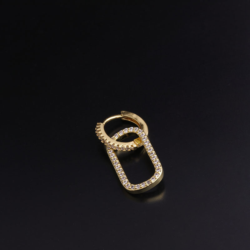 18K Gold Dainty Hoop Earrings - Elegant Dangle Hoop Earrings with Evil Eye Charm | Perfect for Everyday Wear, Gifts & Special Occasions | HSPJ283