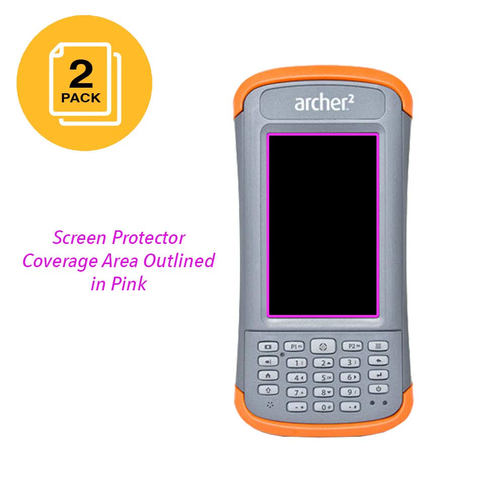Juniper Systems Archer 2 (24092) Anti-Glare Screen Protector (2 Pack) - Scratch-Resistant Protective Film for Outdoor Rugged Handheld Devices - Perfect for Field Work, Construction & Industrial Use