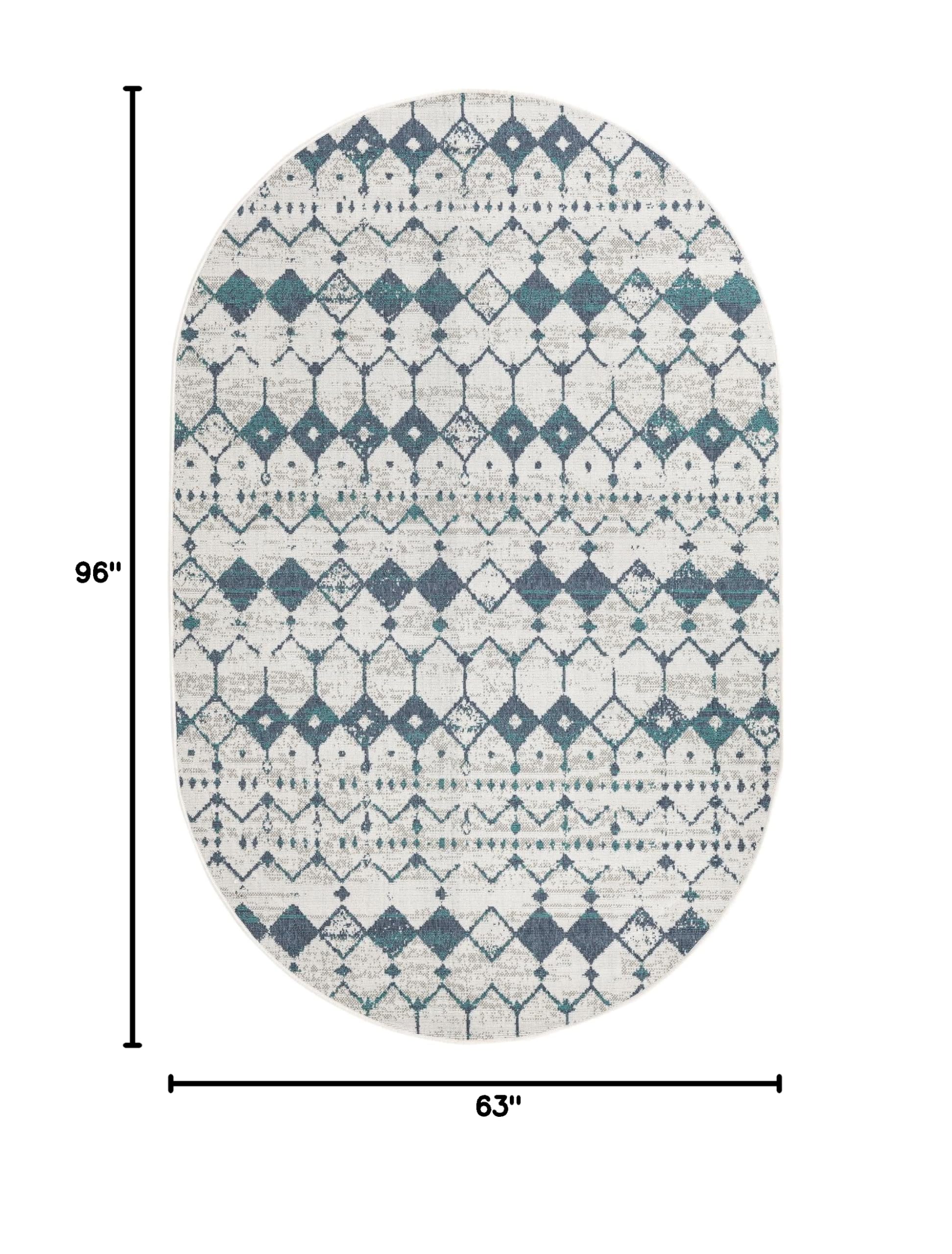 Unique Loom Outdoor Trellis Collection Area Rug - Cardak (5' 3