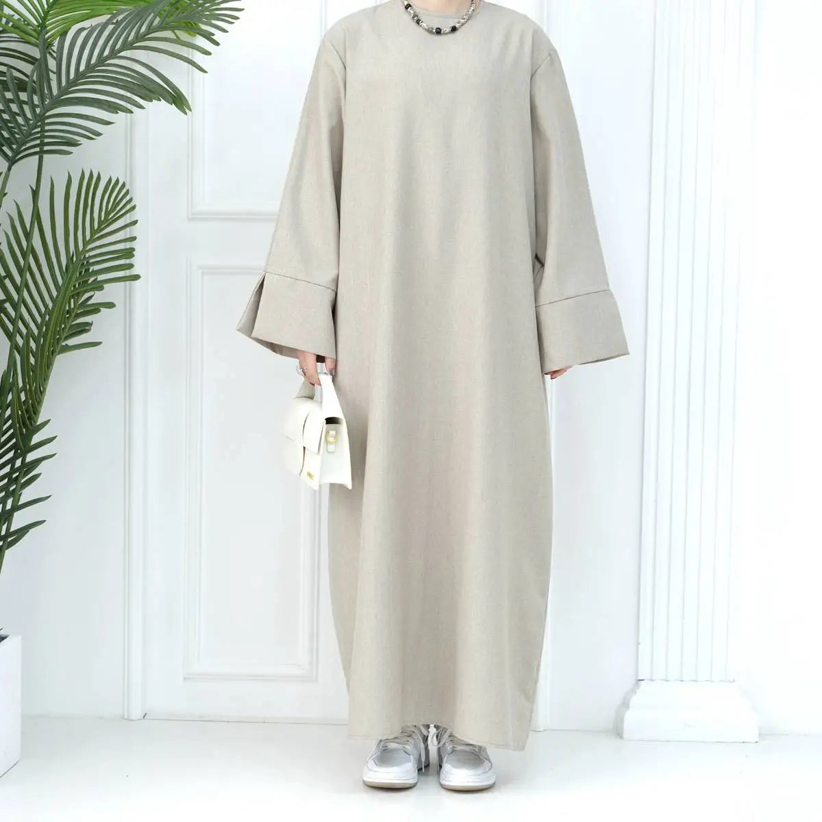 Turkish Loose Abaya Dress for Women - Comfortable Daily Wear Islamic Modest Clothing for Prayer, Mosque & Casual Outfits