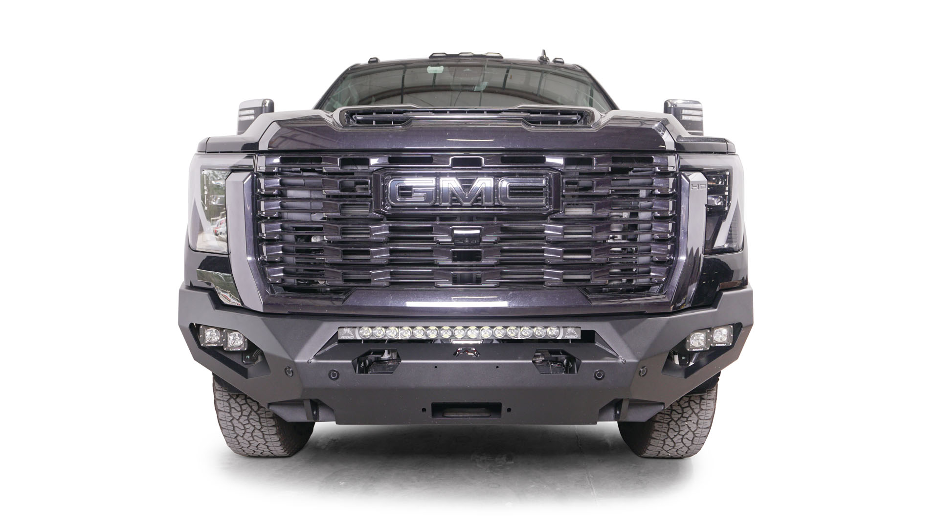 2024 GMC 2500/3500 HD Heavy Duty Matrix Front Bumper - Durable Off-Road Replacement for Sierra & Silverado Trucks - Perfect for Towing, Off-Roading & Truck Customization