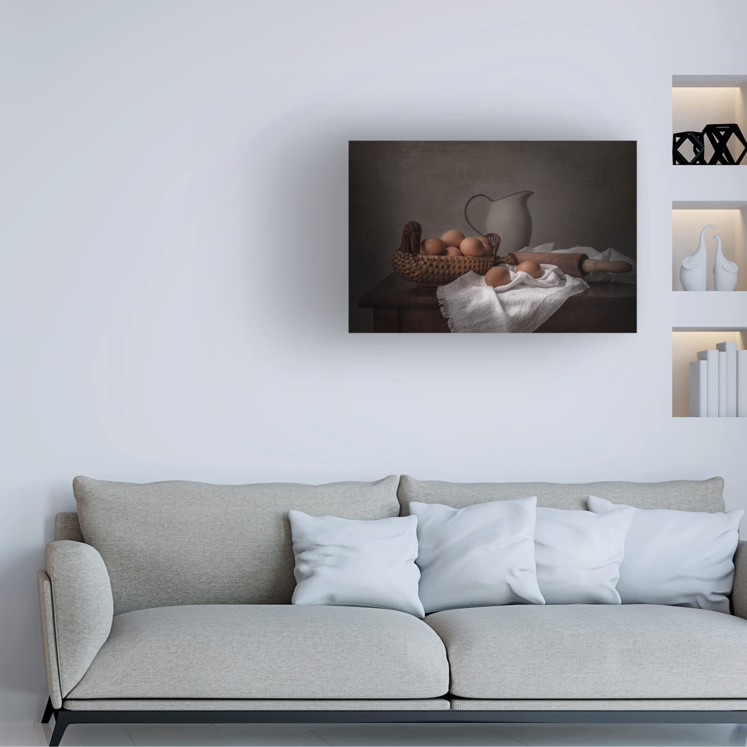 Trademark Fine Art 'Bread Day' Canvas Wall Art Print by Margareth Perfoncio - Perfect for Kitchen, Dining Room & Cafe Decor