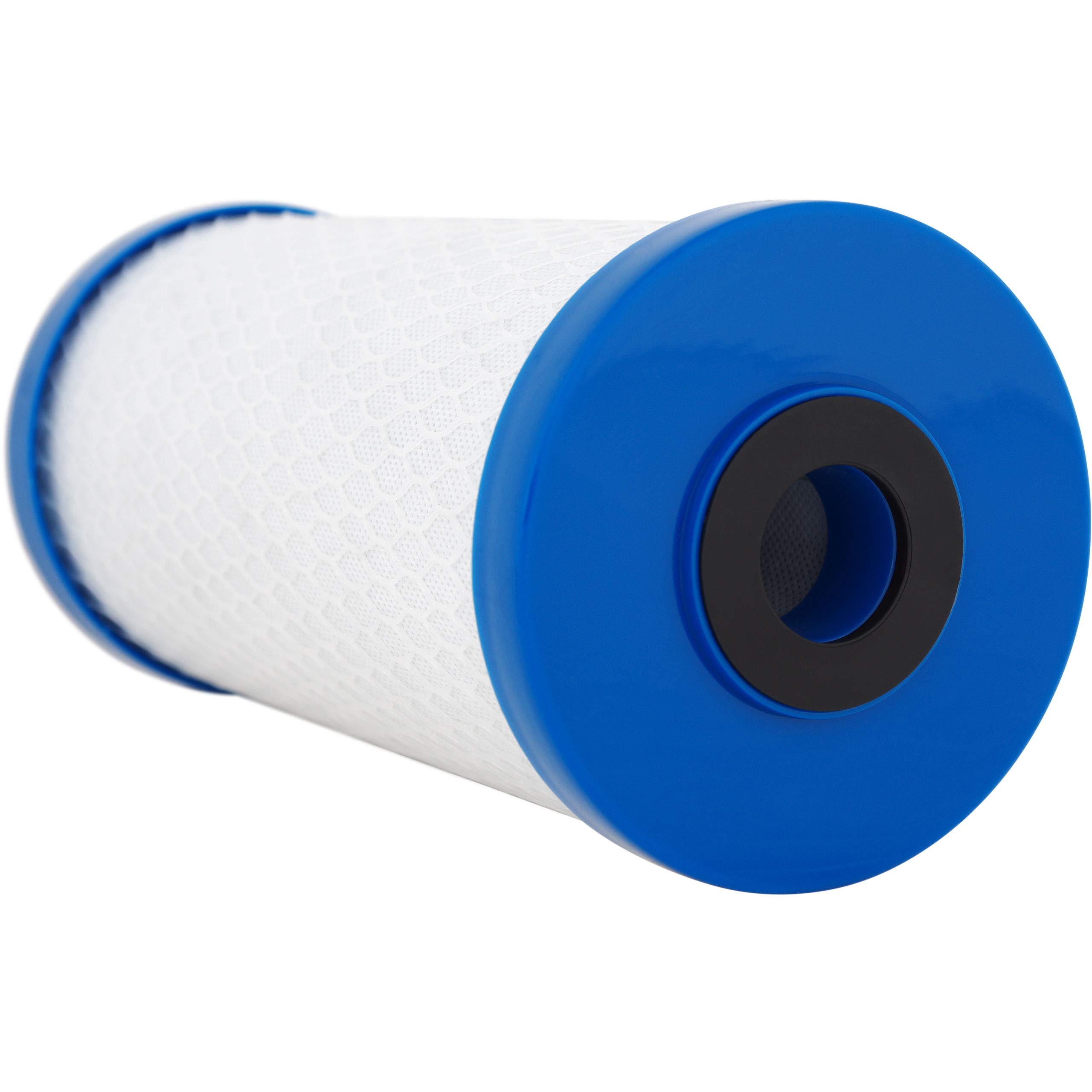 SpiroPure SP-EP-BB 10x4.5 Inch 5 Micron NSF Certified Coconut Shell Carbon Block Water Filter Cartridge - EP-BB 155548-43 CB-45-1005 (6-Pack) - Perfect for Under Sink Filtration, Refrigerator Water Systems & Whole House Water Purification