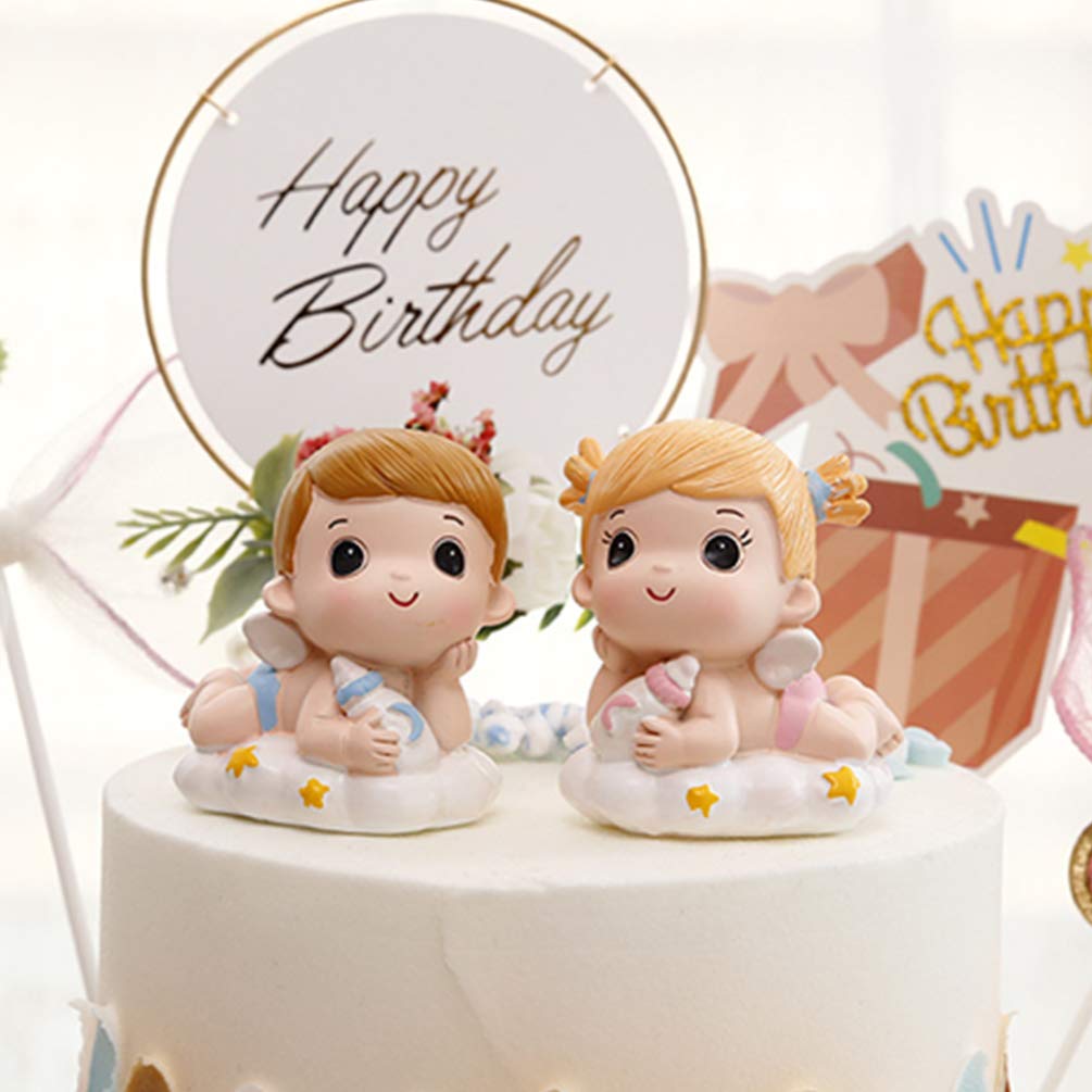 Resin Cake Topper for Boys - Birthday Cake Decoration, Party Cake Decor, Desktop Ornament | Perfect for Birthday Parties, Baby Showers & Home Decor