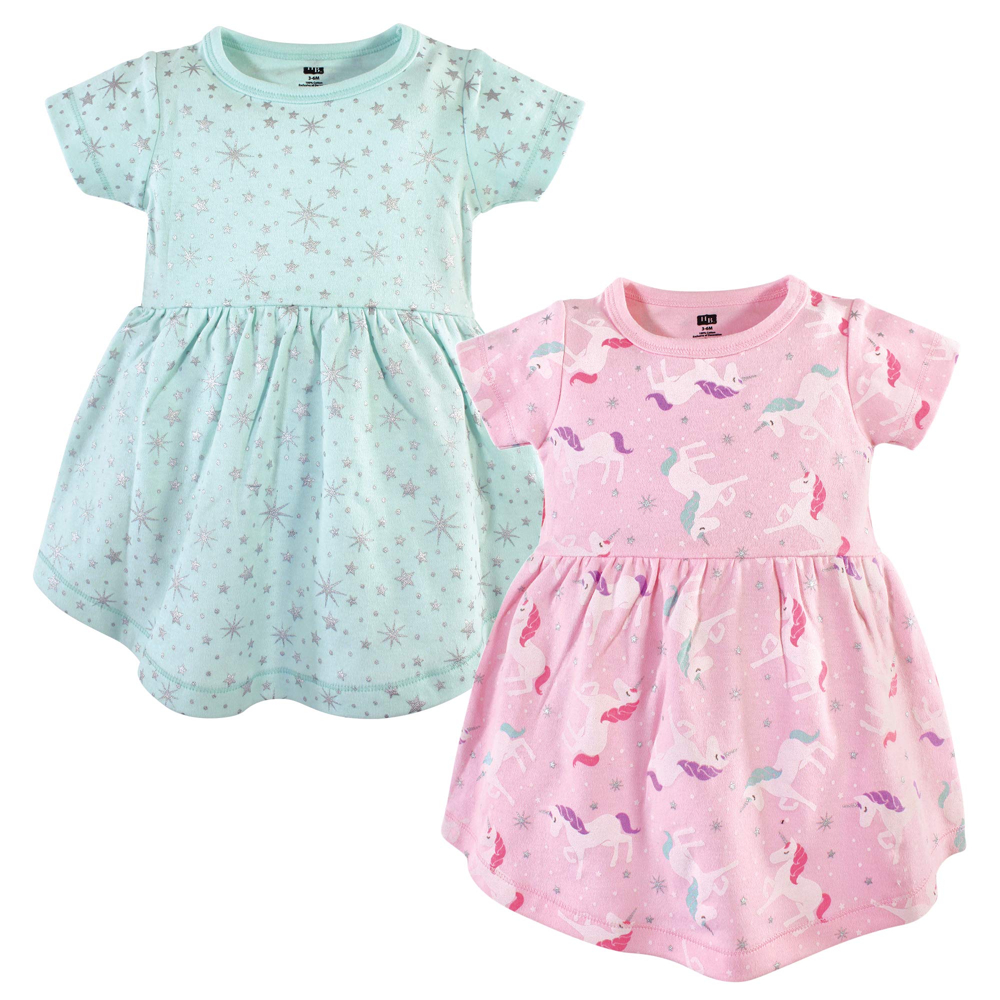 Hudson Baby Girls Cotton Dresses for Play & Party