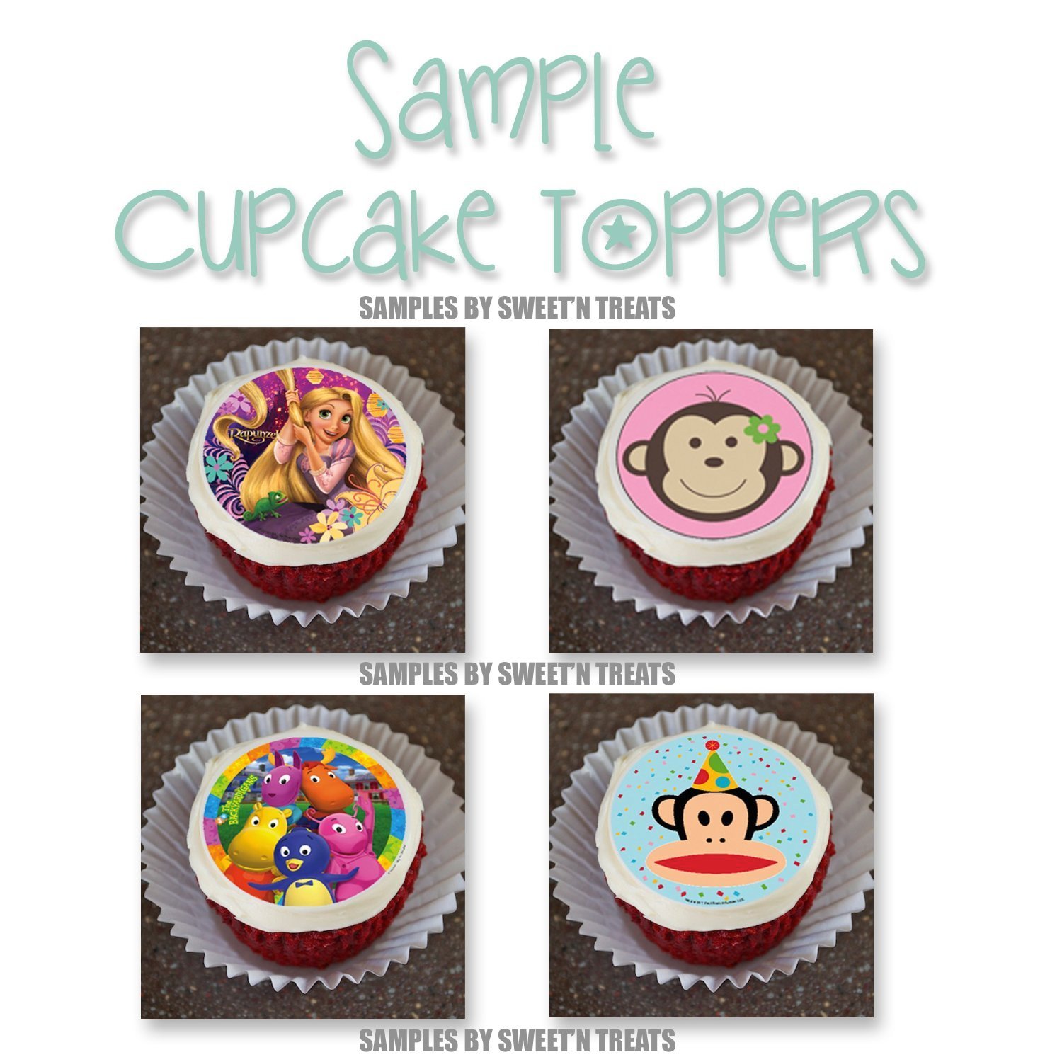 Ladybug Friends Edible Cupcake Toppers - 24pcs Cute Fondant Decorations for Birthday Cakes, Baby Showers & Party Desserts | Food-Safe & Easy to Use