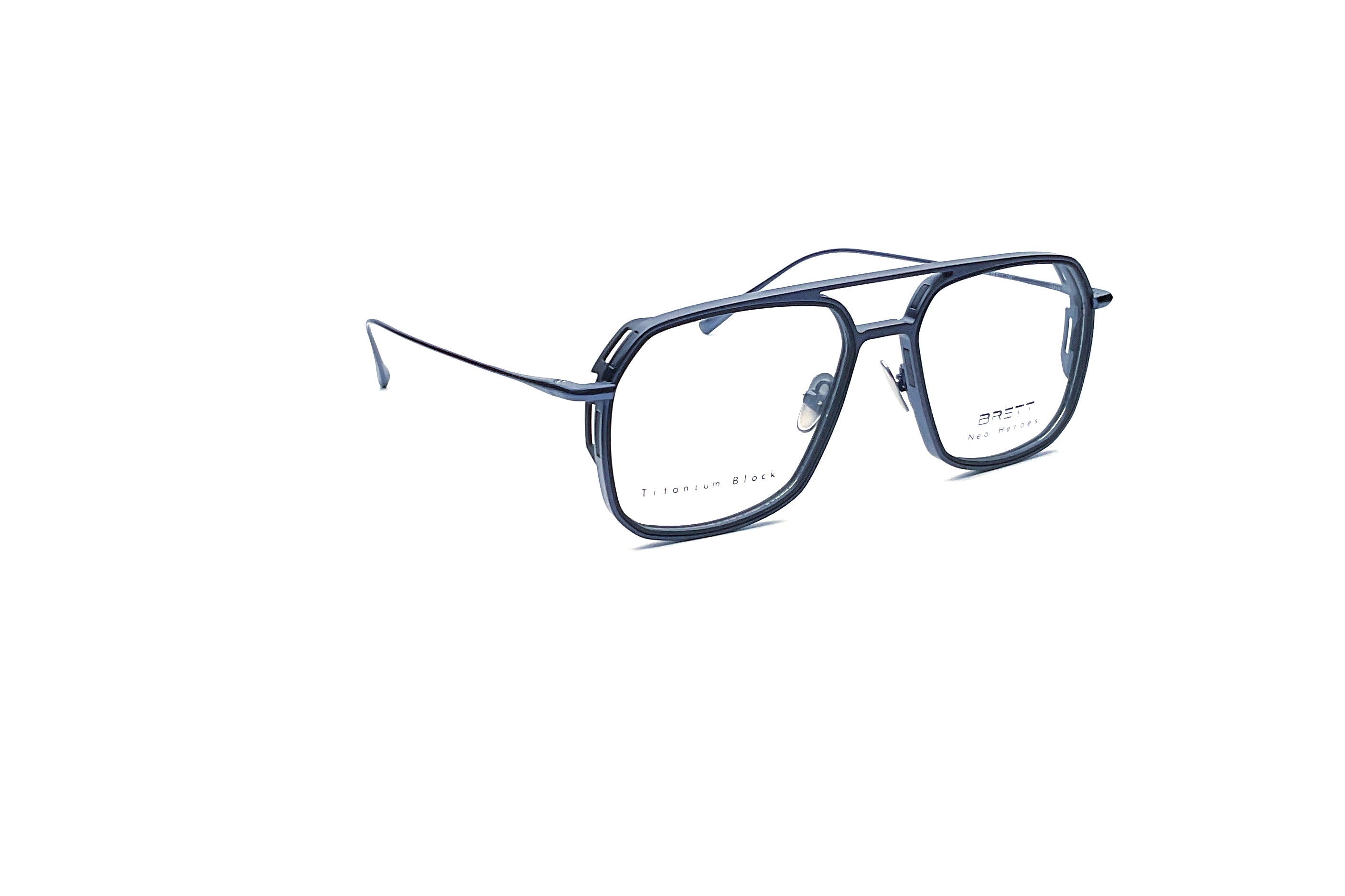 BRETT Eyewear Louis Sunglasses - Blue & Black Polarized UV Protection - Perfect for Driving, Outdoor Sports & Fashion Accessories