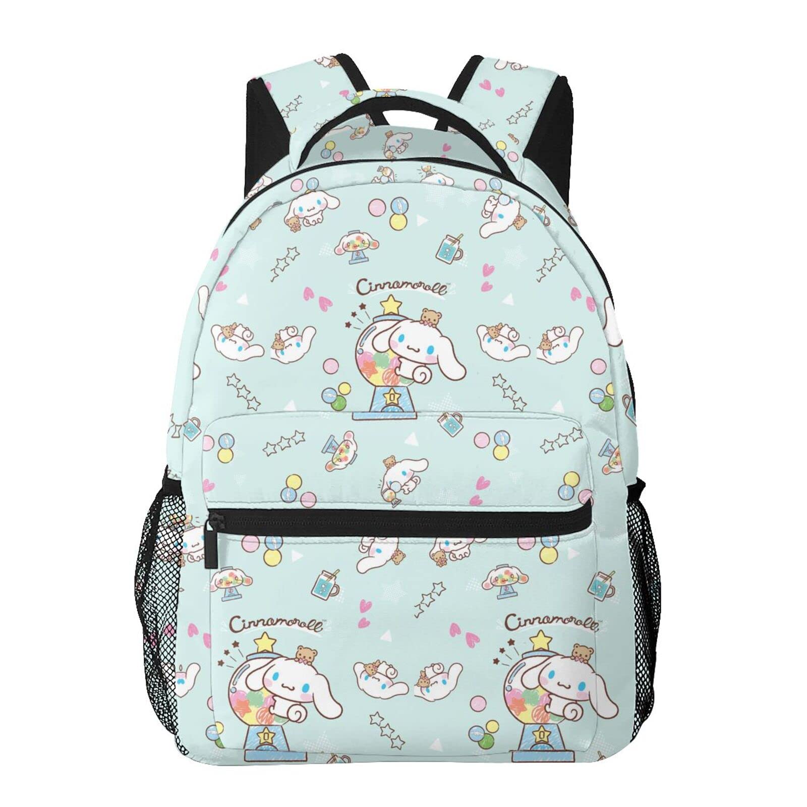Cute Cinnamoroll Cartoon Backpack for Men & Women - Waterproof Large Capacity Daypack with Puppy Print - Perfect for School, Travel & Casual Use