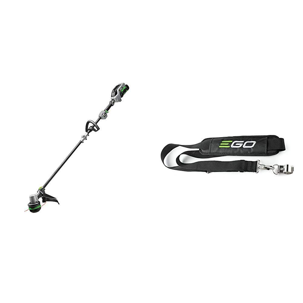 EGO Power+ 15-Inch Cordless String Trimmer with 2.5Ah Battery, Shoulder Strap & Fast Charger - Lightweight Weed Wacker for Lawn Care, Yard Maintenance & Landscaping