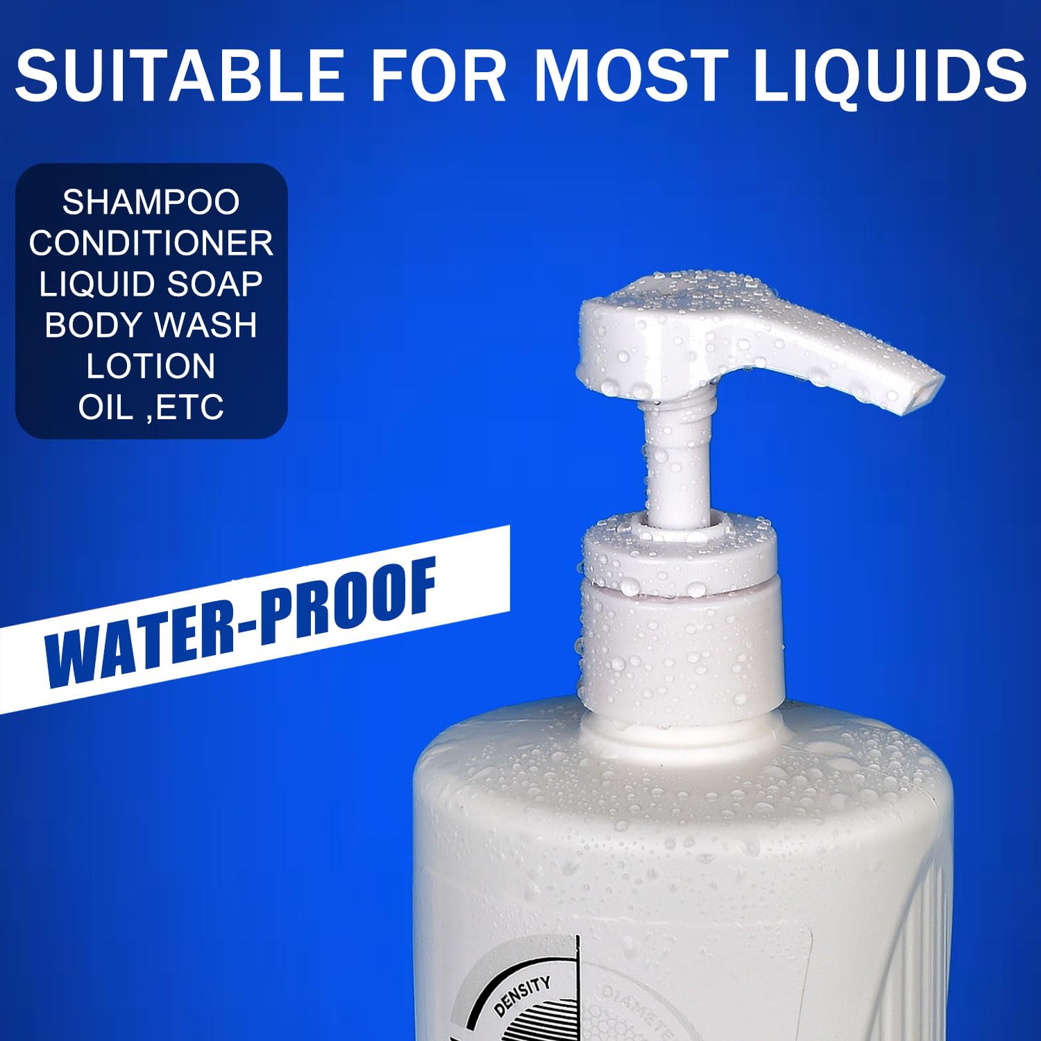 5 Pack Universal Leakproof Dispenser Pumps for Shampoo & Conditioner Bottles (1L/33.8oz) - White Salon-Grade Refillable Liquid Dispensers for Home, Salon & Travel Use